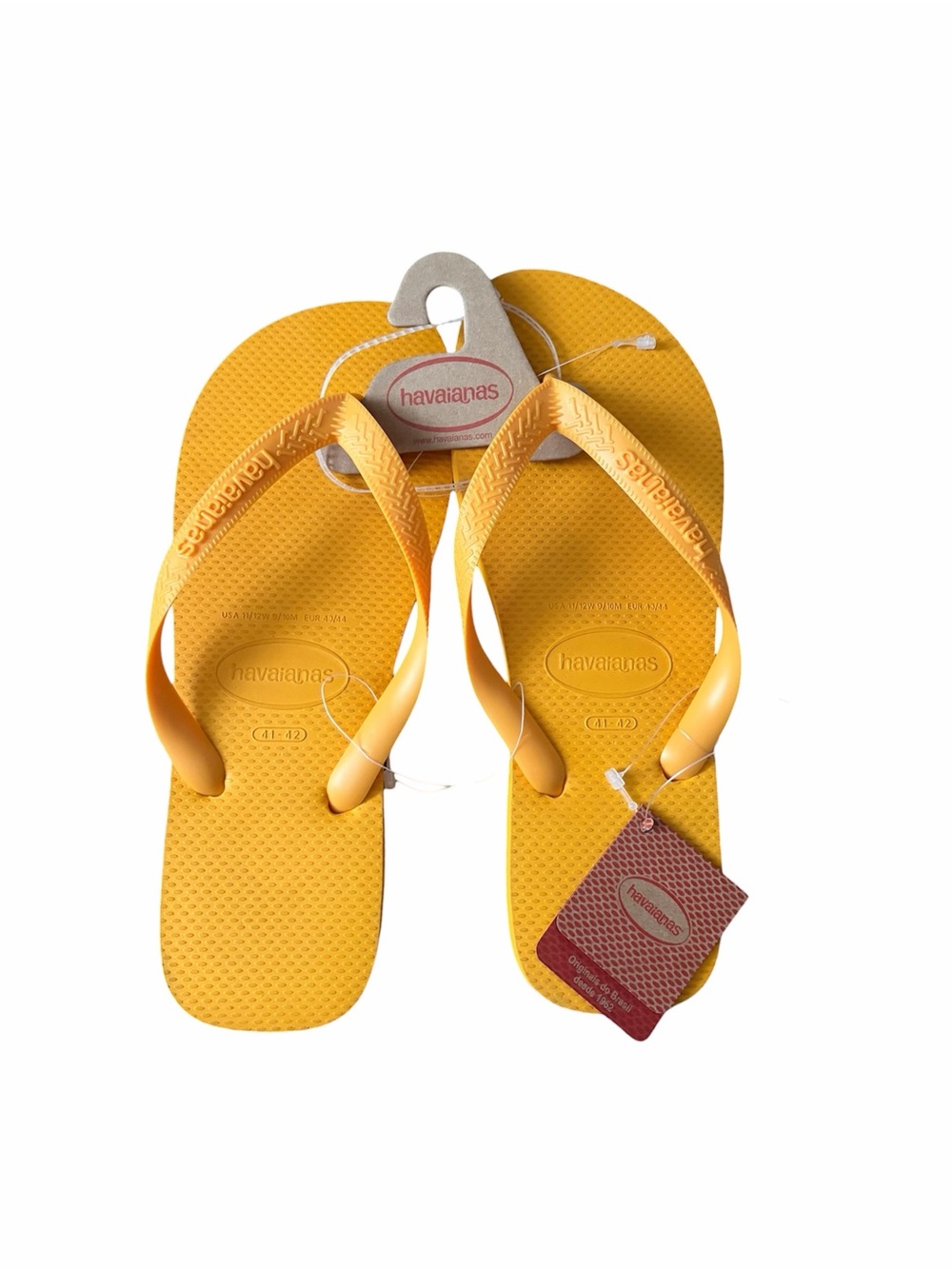 NWT Havaianas Orange Flip Flops Size 11/12
